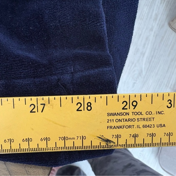 Womens Navy Velour Pants jacket S Set V2K vintage retro outfit twisted heart - Picture 10 of 16